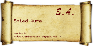 Smied Aura névjegykártya